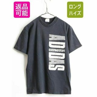 アディダス(adidas)の人気 黒 80's USA製 ビンテージ ■ ADIDAS アディダス 両面 ビ(Tシャツ/カットソー(半袖/袖なし))