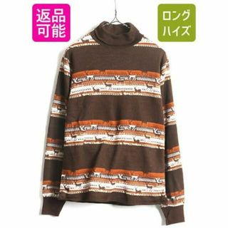 70s ビンテージ ■ Rite Smart ノルディック ジャガード ボーダー(Tシャツ/カットソー(半袖/袖なし))