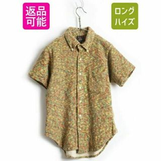 ウールリッチ(WOOLRICH)のUSA製 ■ Woolrich ウールリッチ ミックスカラー フランネル 半袖 (シャツ)