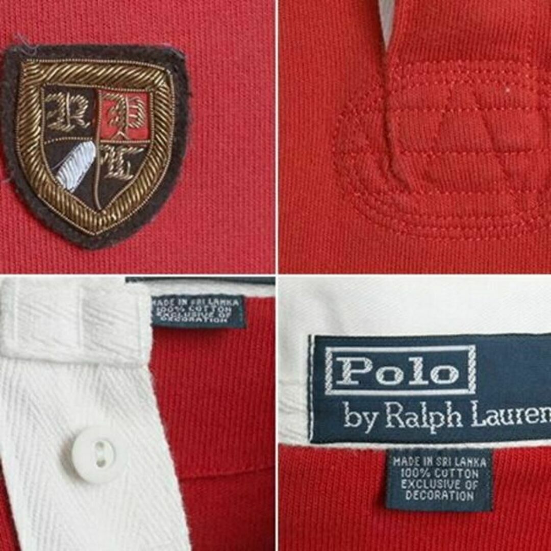 Ralph Lauren(ラルフローレン)の90s ■ POLO ポロ ラルフローレン 袖 ライン 2トーン 長袖 ラガー  メンズのトップス(シャツ)の商品写真