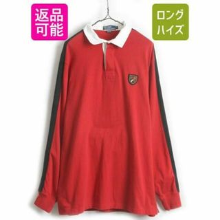 ラルフローレン(Ralph Lauren)の90s ■ POLO ポロ ラルフローレン 袖 ライン 2トーン 長袖 ラガー (シャツ)