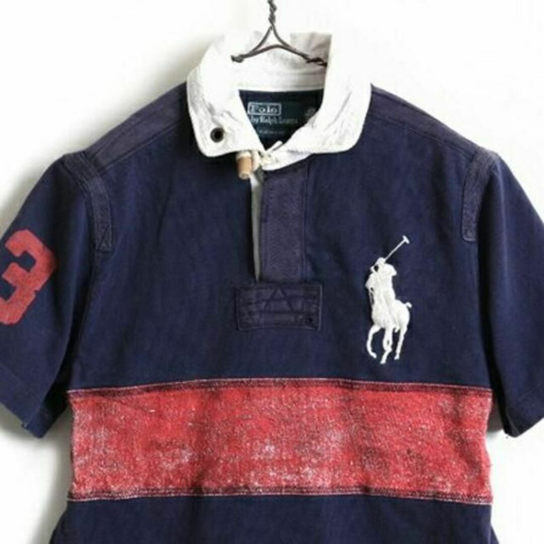 Ralph Lauren(ラルフローレン)のビッグポニー 希少サイズ S ■ POLO ポロ ラルフローレン 2トーン 切替 メンズのトップス(シャツ)の商品写真