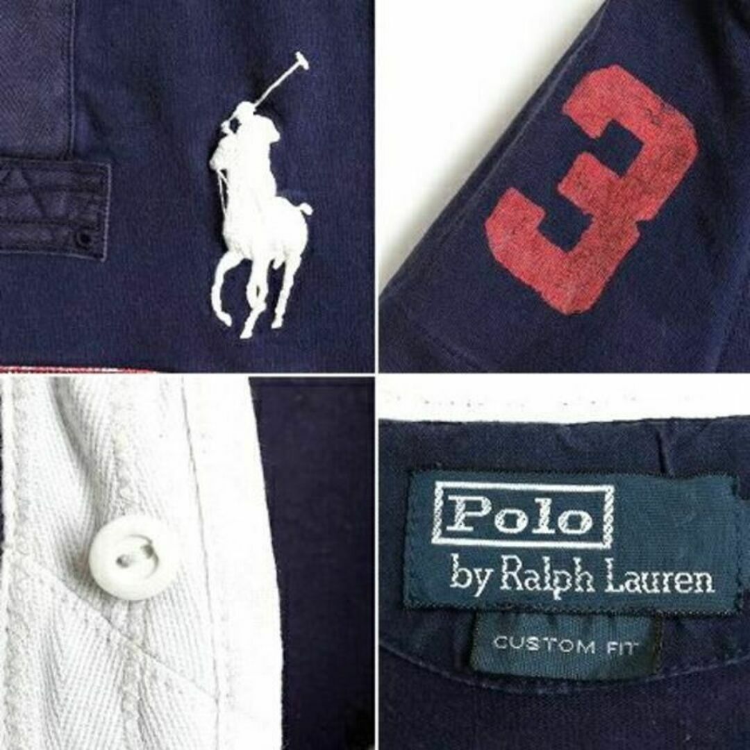 Ralph Lauren(ラルフローレン)のビッグポニー 希少サイズ S ■ POLO ポロ ラルフローレン 2トーン 切替 メンズのトップス(シャツ)の商品写真