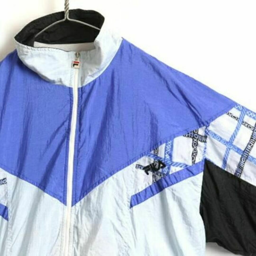 FILA - 90's 大きいサイズ XL 程□ FILA フィラ フルジップ 総柄 切替 ...