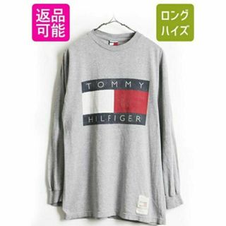 トミーヒルフィガー(TOMMY HILFIGER)の90's キッズ XL メンズ S 程■ トミーヒルフィガー ビッグ フラッグ (Tシャツ/カットソー(半袖/袖なし))