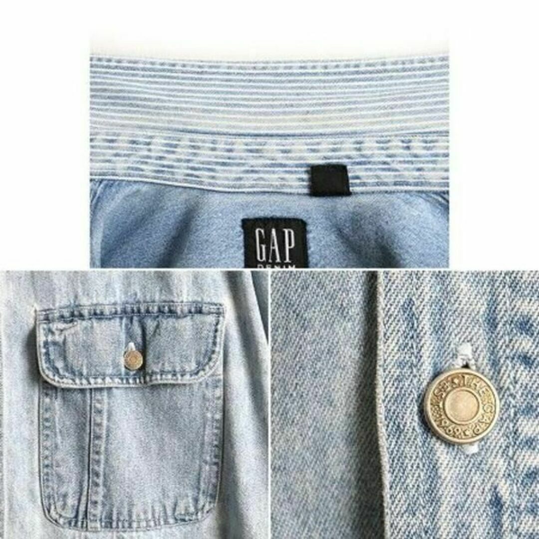 90's オールド 希少サイズ S ■ GAP オールド ギャップ ヒッコリー 4