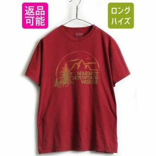 マーモット(MARMOT)の■ Marmot マーモット オーガニック コットン ビッグ プリント 半袖 T(Tシャツ/カットソー(半袖/袖なし))