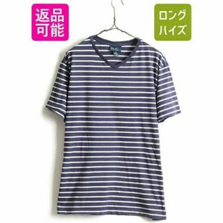 ラルフローレン(Ralph Lauren)の大きいサイズ XL ■ POLO ポロ ラルフローレン 2トーン ボーダー Vネ(Tシャツ/カットソー(半袖/袖なし))