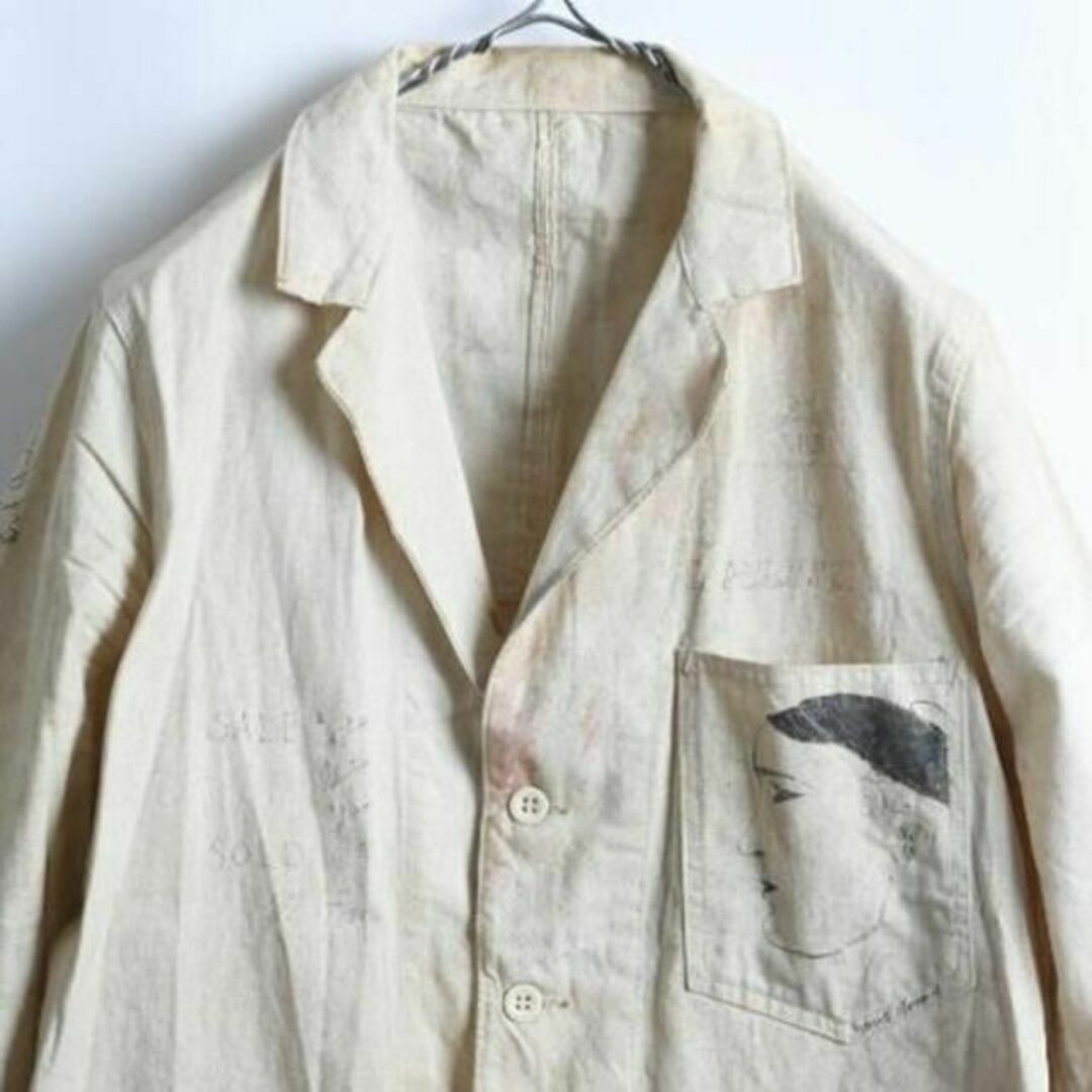 ~30's ★ Unknown メモリアルジャケット (36程) 30年代 ビン メンズのジャケット/アウター(ダッフルコート)の商品写真