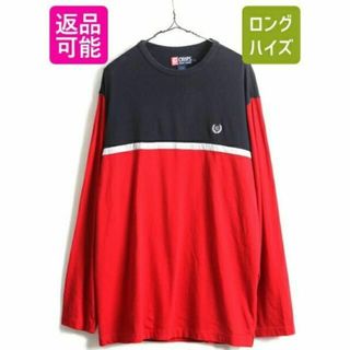 ラルフローレン(Ralph Lauren)の90's ■ CHAPS チャップス ラルフローレン トリコカラー 鹿の子 切替(Tシャツ/カットソー(半袖/袖なし))