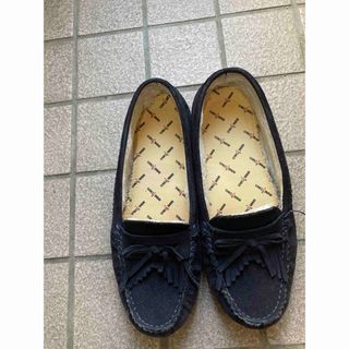 未使用 MINNETONKA ミネトンカ モカシンシューズ ネイビー 24cm②