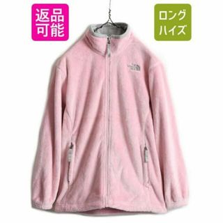 ザノースフェイス(THE NORTH FACE)のノースフェイス フルジップ 毛長 フリース ジャケット 古着 アウトドア ピンク(ブルゾン)