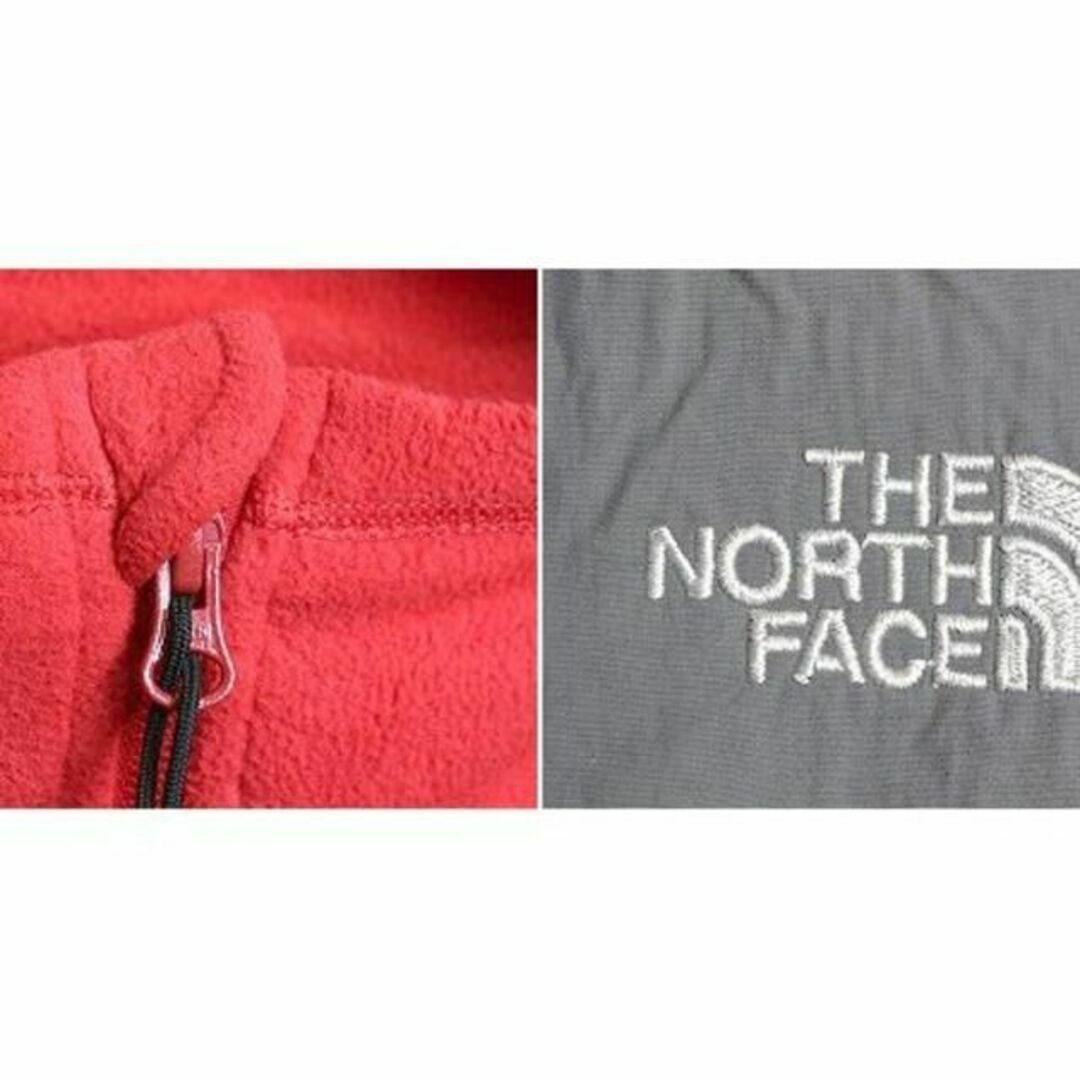 THE NORTH FACE(ザノースフェイス)のノースフェイス 長袖 フリース Tシャツ XL ロンT アウトドア インナー 赤 メンズのトップス(Tシャツ/カットソー(七分/長袖))の商品写真