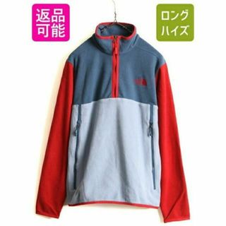 ザノースフェイス(THE NORTH FACE)のUS企画 希少サイズ S ■ ノースフェイス 長袖 フリース Tシャツ ( メン(Tシャツ/カットソー(半袖/袖なし))