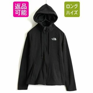 ザノースフェイス(THE NORTH FACE)の希少サイズ S 人気 黒 ■ ノースフェイス フルジップ フリース パーカー ジ(ロングコート)