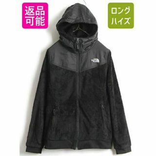 ザノースフェイス(THE NORTH FACE)のUS企画 人気 黒 ■ ノースフェイス フリース パーカー ジャケット ( レデ(ロングコート)