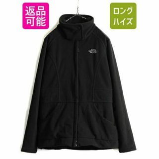 ザノースフェイス(THE NORTH FACE)の人気 黒 ■ ノースフェイス フルジップ フリース ジャケット レディース M (ロングコート)