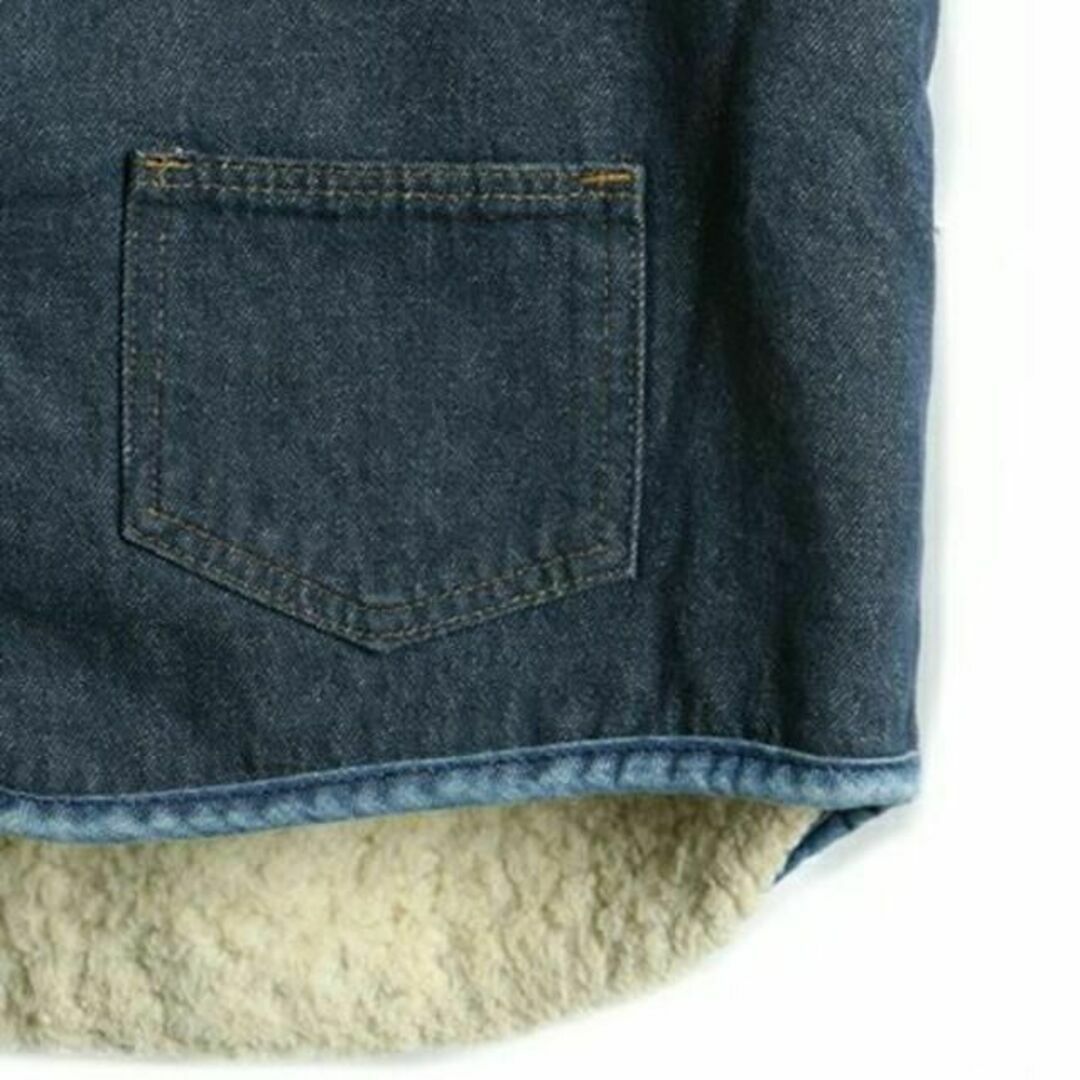 carhartt(カーハート)の濃紺 70s USA製 ■ カーハート 裏 ボア ライナー付き デニム ベスト  メンズのトップス(ベスト)の商品写真