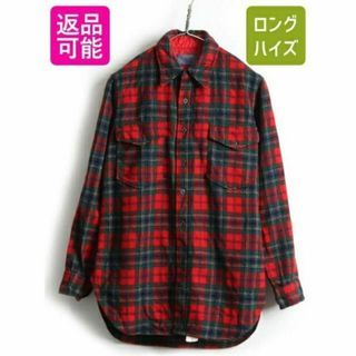 ペンドルトン(PENDLETON)の70s USA製 ■ ペンドルトン チェック 長袖 ウール シャツ ( 15 1(シャツ)