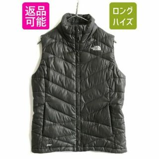 ザノースフェイス(THE NORTH FACE)のノースフェイス キルティング ナイロン ダウン ベスト レディース S 濃灰(ダウンベスト)