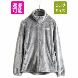 ザノースフェイス(THE NORTH FACE)のUS企画 ノースフェイス 毛長 フリース ジャケット M アウトドア パイル 灰(ブルゾン)