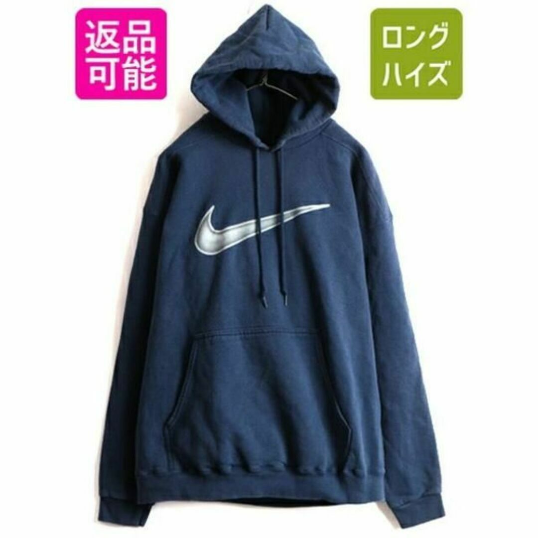 NIKE(ナイキ)の90s 00s オールド ■ ナイキ ビッグ スウッシュ プリント スウェット  メンズのトップス(パーカー)の商品写真