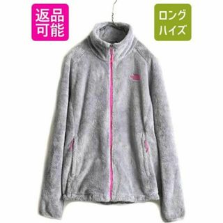 ザノースフェイス(THE NORTH FACE)のUS企画 ノースフェイス 毛長 フリース ジャケット M アウトドア パイル 灰(ブルゾン)