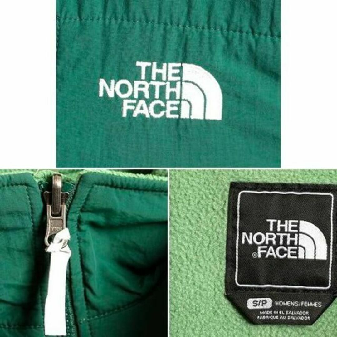 THE NORTH FACE(ザノースフェイス)のノースフェイス デナリ ジャケット S フリース アウトドア ブルゾン 古着 緑 レディースのジャケット/アウター(ブルゾン)の商品写真