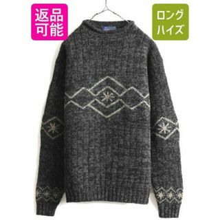 ペンドルトン(PENDLETON)の90s ペンドルトン ロールネック ネイティブ 長袖 ウール ニットセーター L(ニット/セーター)