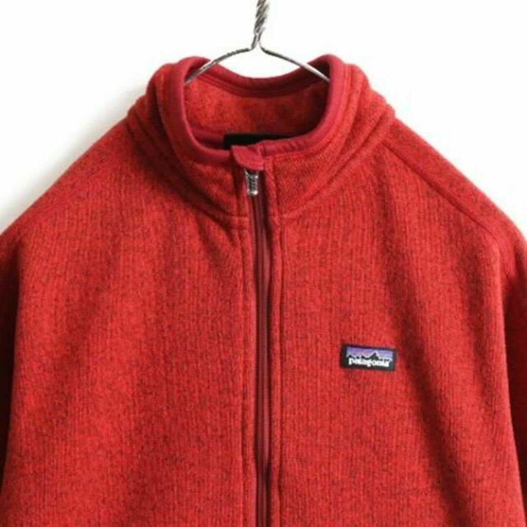 patagonia(パタゴニア)のパタゴニア ベターセーター ジャケット L フリース アウトドア ニット 杢 赤 レディースのジャケット/アウター(ブルゾン)の商品写真