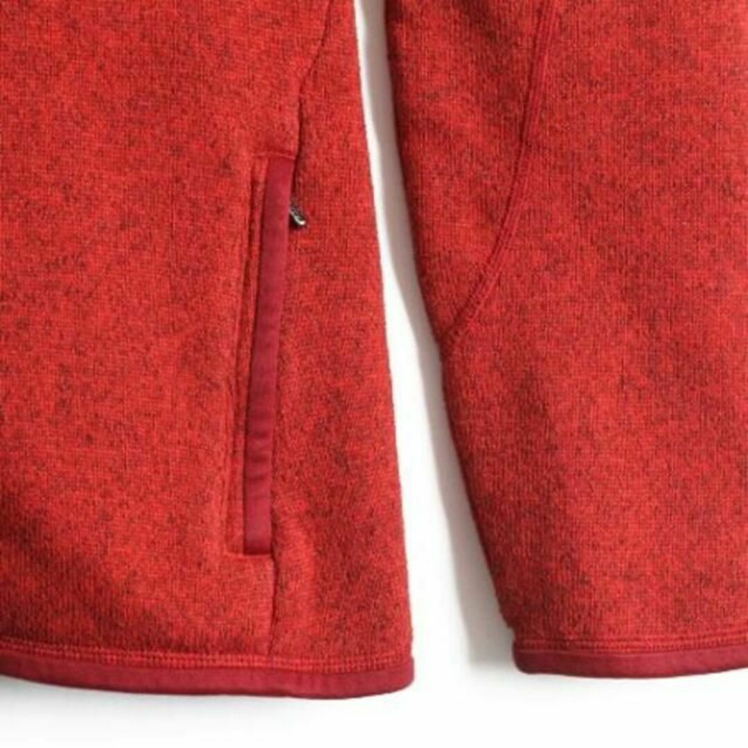 patagonia(パタゴニア)のパタゴニア ベターセーター ジャケット L フリース アウトドア ニット 杢 赤 レディースのジャケット/アウター(ブルゾン)の商品写真