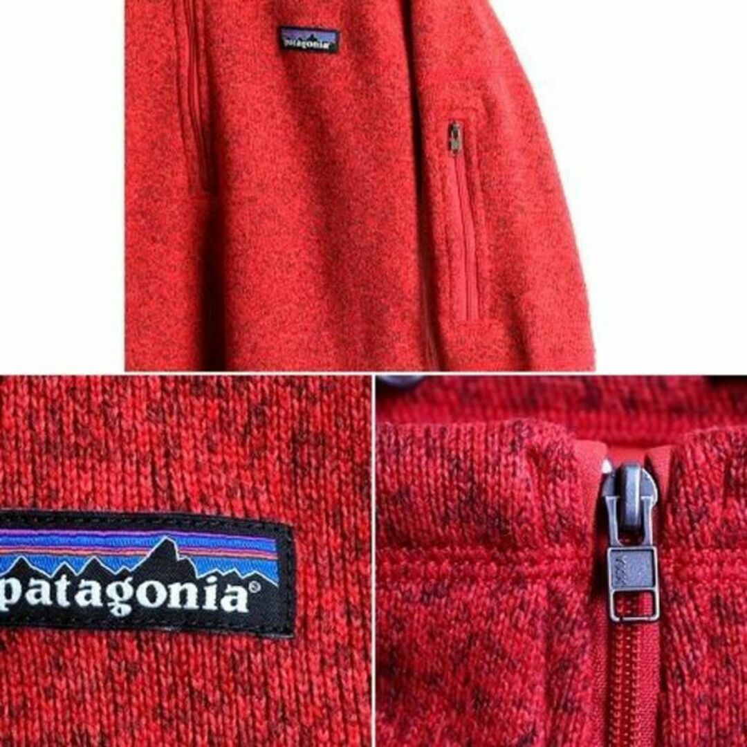 patagonia(パタゴニア)のパタゴニア ベターセーター 1/4 ジップネック L フリース ジャケット 杢赤 レディースのジャケット/アウター(ブルゾン)の商品写真