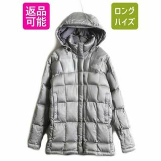 ザノースフェイス(THE NORTH FACE)のノースフェイス ロング ダウン コート S パーカー ジャケット アウトドア 灰(ダウンジャケット)