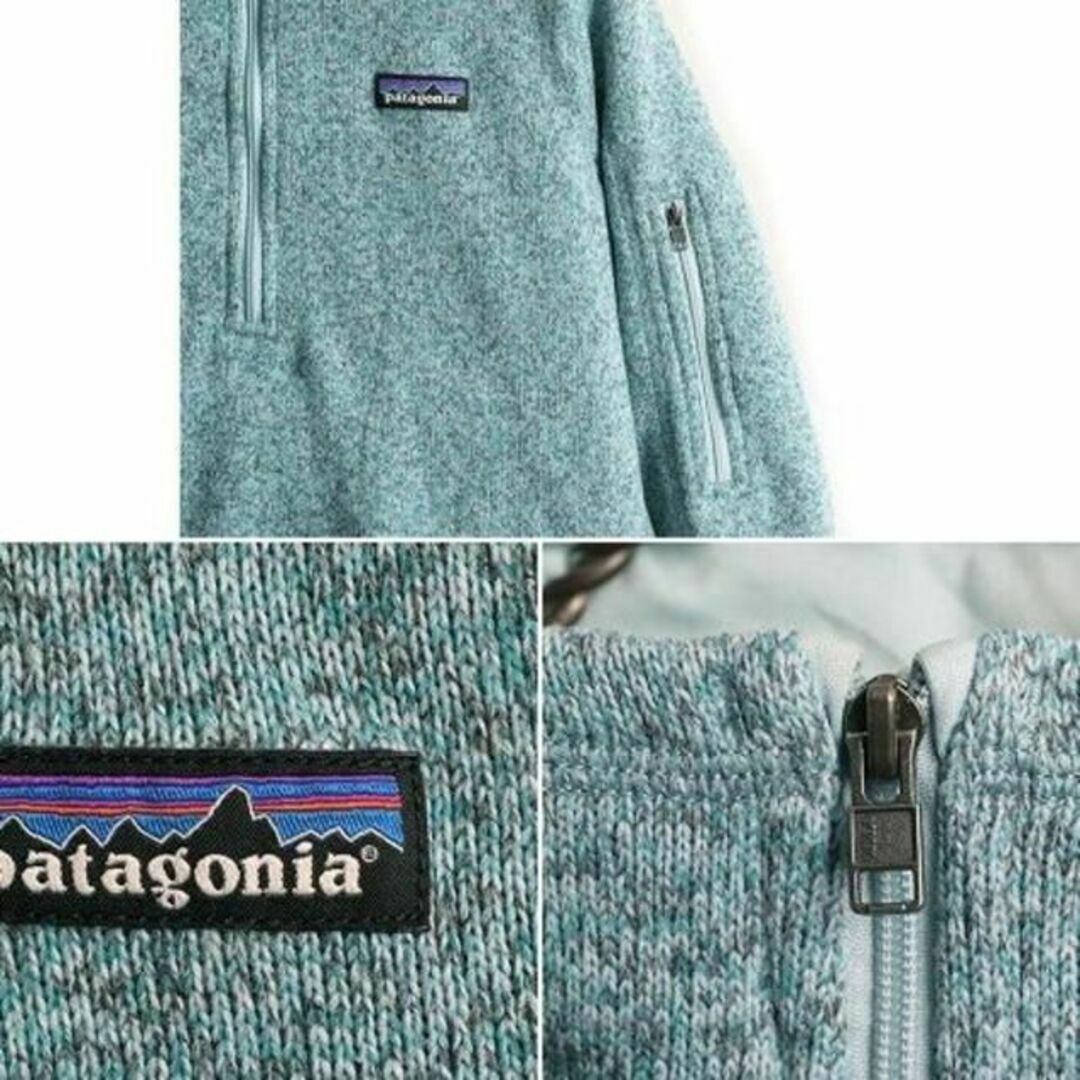 patagonia(パタゴニア)のパタゴニア ベター セーター 1/4 ジップネック L フリース ジャケット 青 レディースのジャケット/アウター(ブルゾン)の商品写真