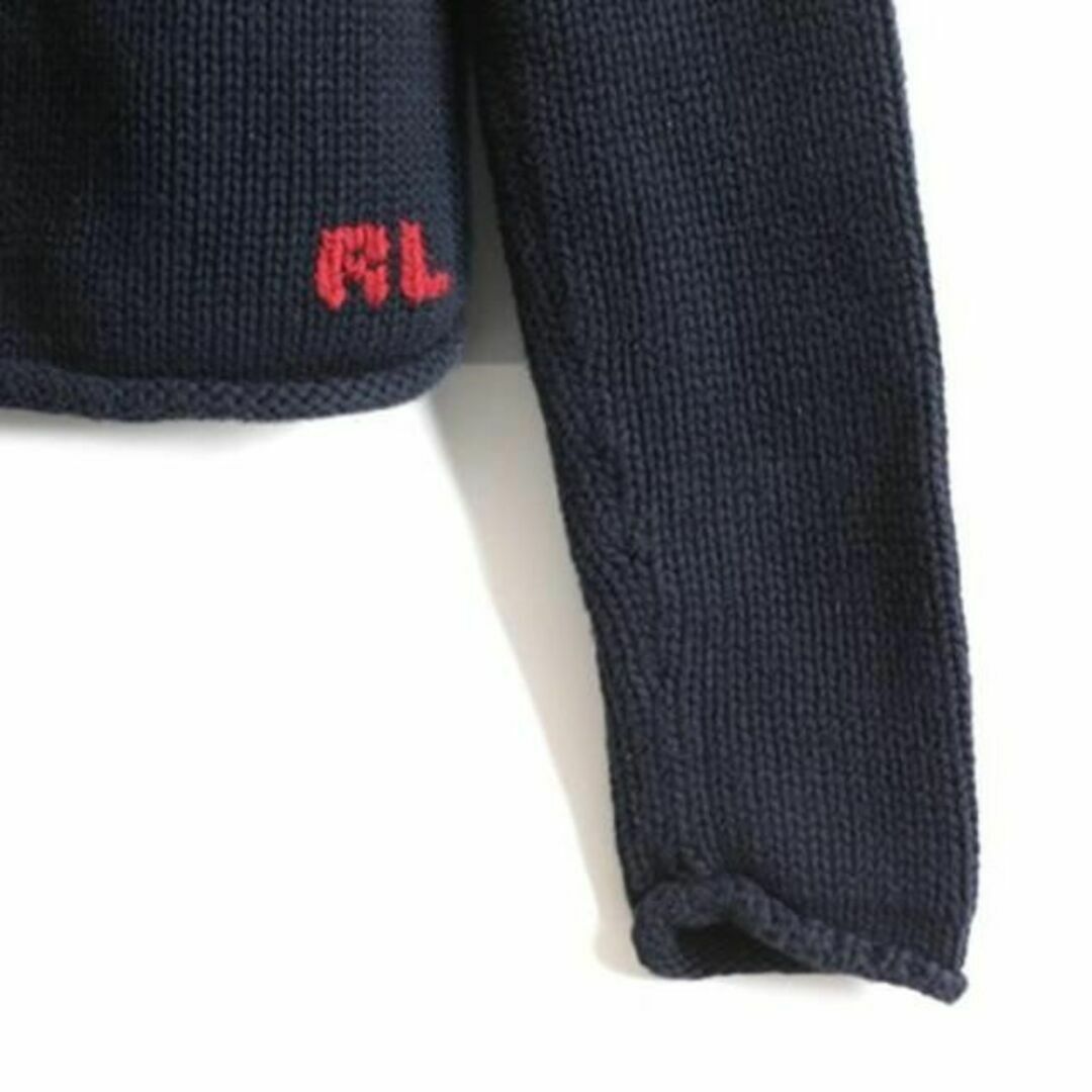 キッズ 120cm 日本製 ポロ ラルフ ローレン 星条旗 ニット セーター 紺 4