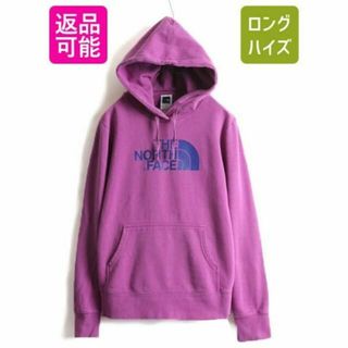 ザノースフェイス(THE NORTH FACE)のノースフェイス プリント スウェット フード パーカー プルオーバー M 裏起毛(パーカー)