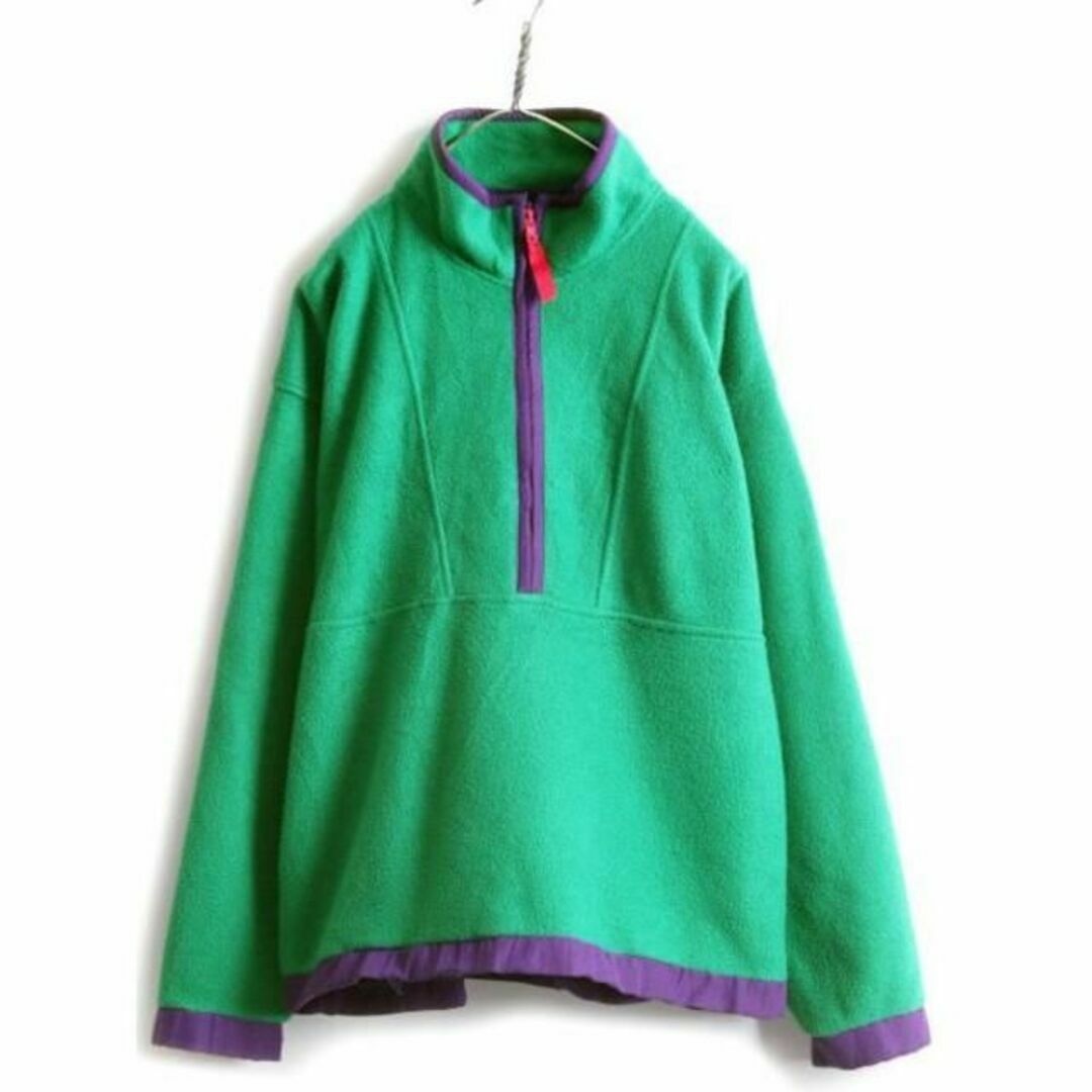 人気 90s 緑 ギャップ M ジャケット フリース プルオーバー GAP OLD フリース