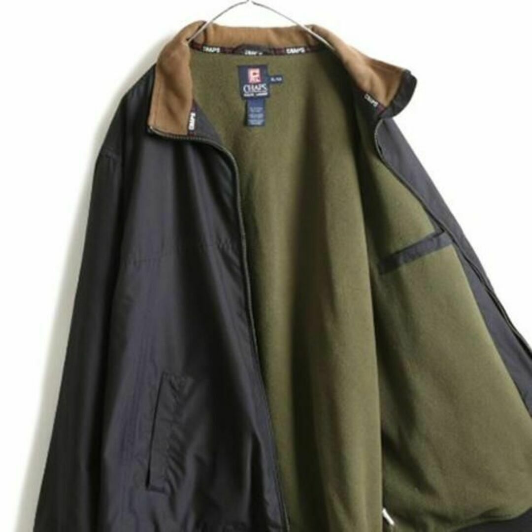 Ralph Lauren(ラルフローレン)の90s チャップス ラルフローレン フリースライナー付き ジャケット ポロ 黒 メンズのジャケット/アウター(ブルゾン)の商品写真
