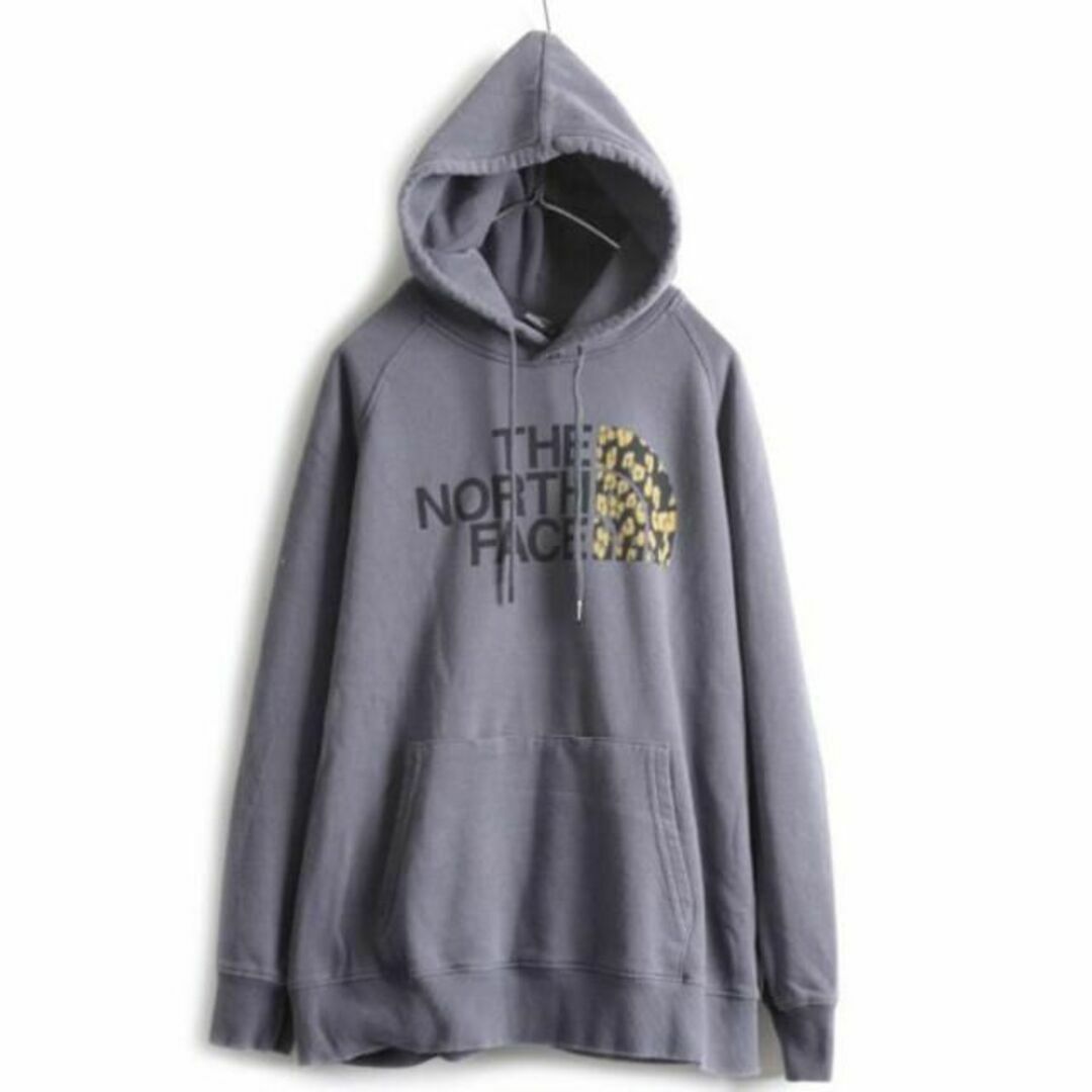 THE NORTH FACE(ザノースフェイス)のノースフェイス プリント スウェットパーカー プルオーバー 裏起毛 XL グレー レディースのトップス(パーカー)の商品写真