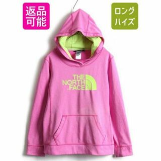 ザノースフェイス(THE NORTH FACE)のジャージ 素材 ノースフェイス プリント スウェットパーカー フード M ピンク(パーカー)