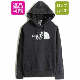 ザノースフェイス(THE NORTH FACE)のノースフェイス プリント スウェットパーカー プルオーバー 裏起毛 M ブラック(パーカー)