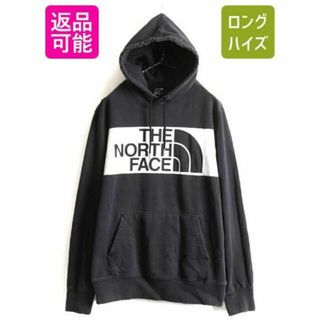 ザノースフェイス(THE NORTH FACE)のノースフェイス プリント スウェット フード パーカー プルオーバー 裏起毛 L(パーカー)