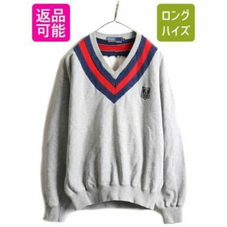 ラルフローレン(Ralph Lauren)のUNI CREST 80s ポロ ラルフローレン Vネック スウェットトレーナー(スウェット)