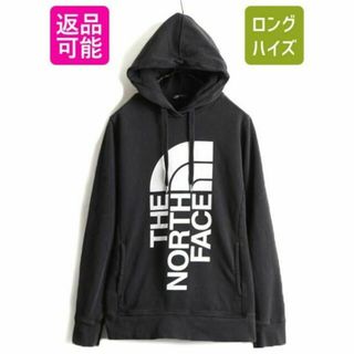 ザノースフェイス(THE NORTH FACE)のノースフェイス プリント スウェット フード パーカー プルオーバー 裏起毛 L(パーカー)