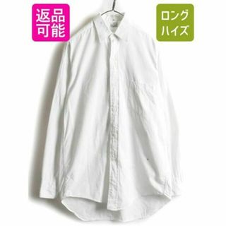 60s USA製 コットン 長袖 シャツ 白シャツ ビンテージ 無地 S 程 60s USA製 コットン 長袖 シャツ 白シャツ ビンテージ 無地 S 程