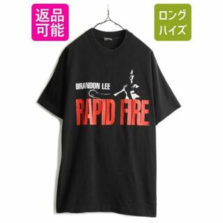 90s ブランドンリー RAPID FIRE プリント Tシャツ L ムービー(Tシャツ/カットソー(半袖/袖なし))