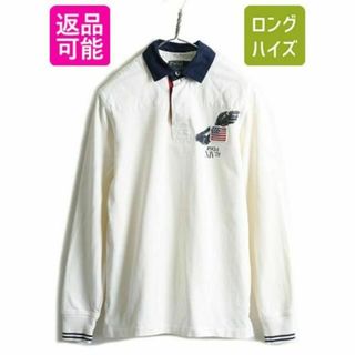 ラルフローレン(Ralph Lauren)のポロ ラルフローレン 長袖 ラガー シャツ S ウイングフット 星条旗 ラグビー(シャツ)