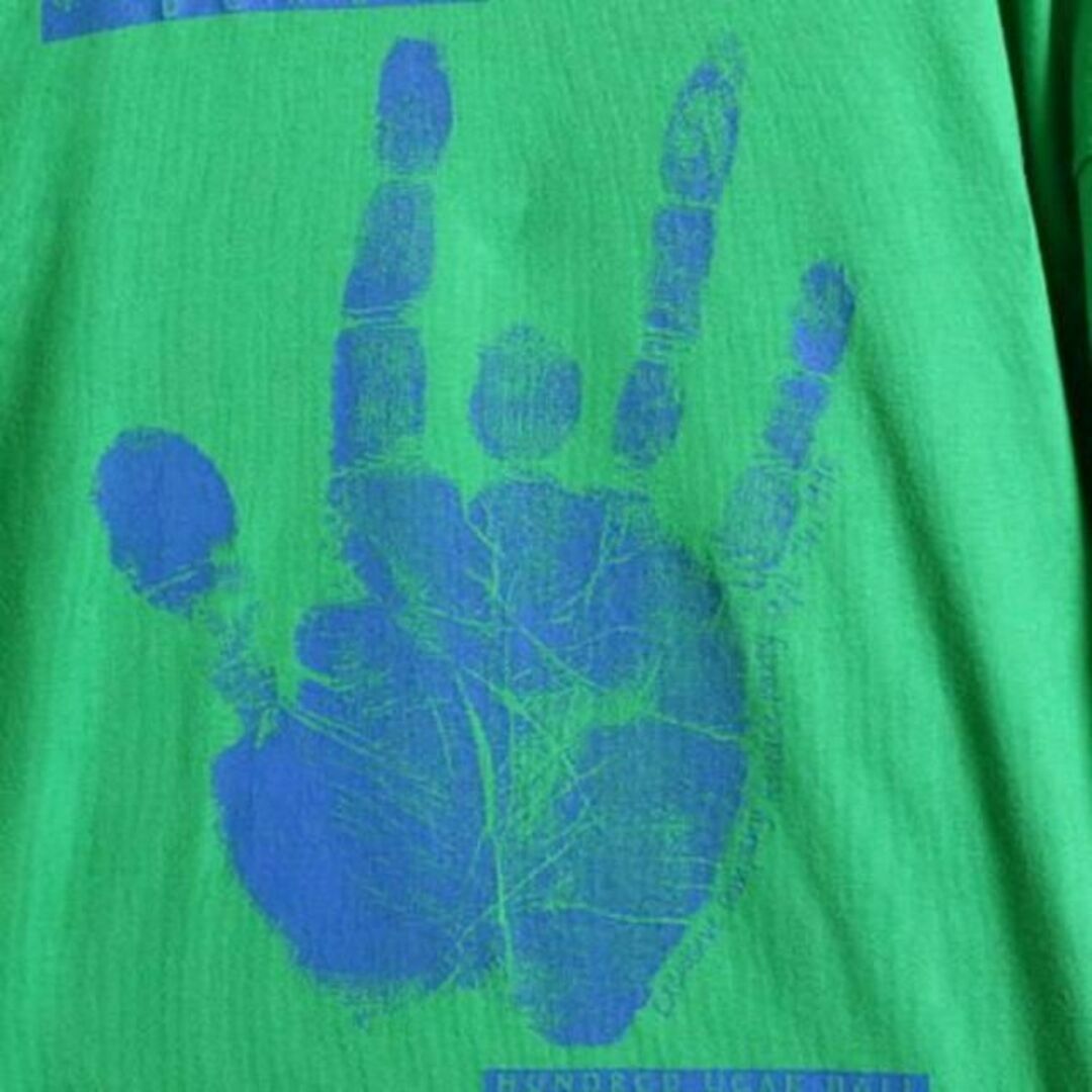 90s グレイトフルデッド ジェリー ガルシア 手形 プリント Tシャツ XL メンズのトップス(Tシャツ/カットソー(半袖/袖なし))の商品写真