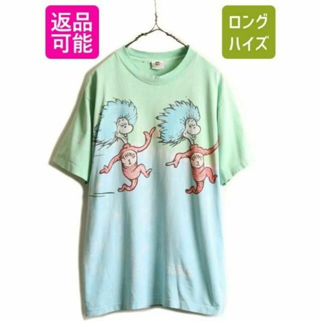 90s USA製 ドクタースース キャラクター タイダイ プリント Tシャツ Mメンズ