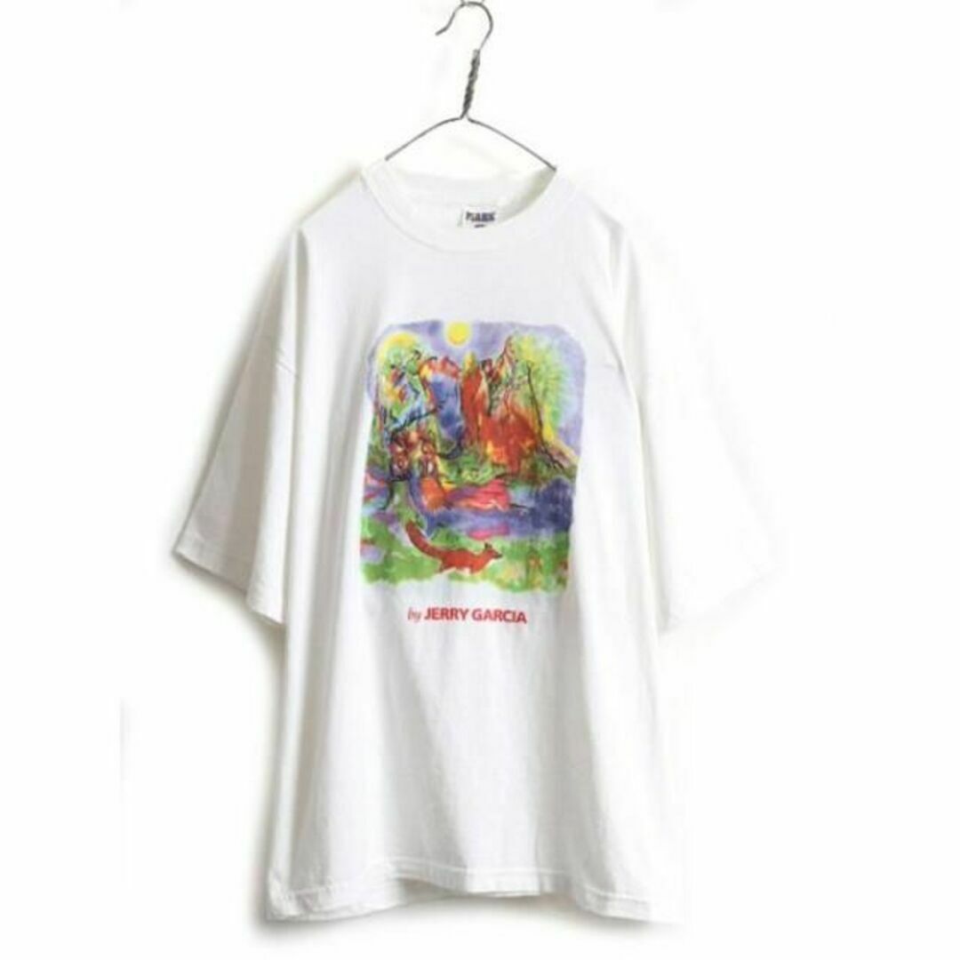 90s グレイトフルデッド ジェリー ガルシア アート プリント 半袖 Tシャツ